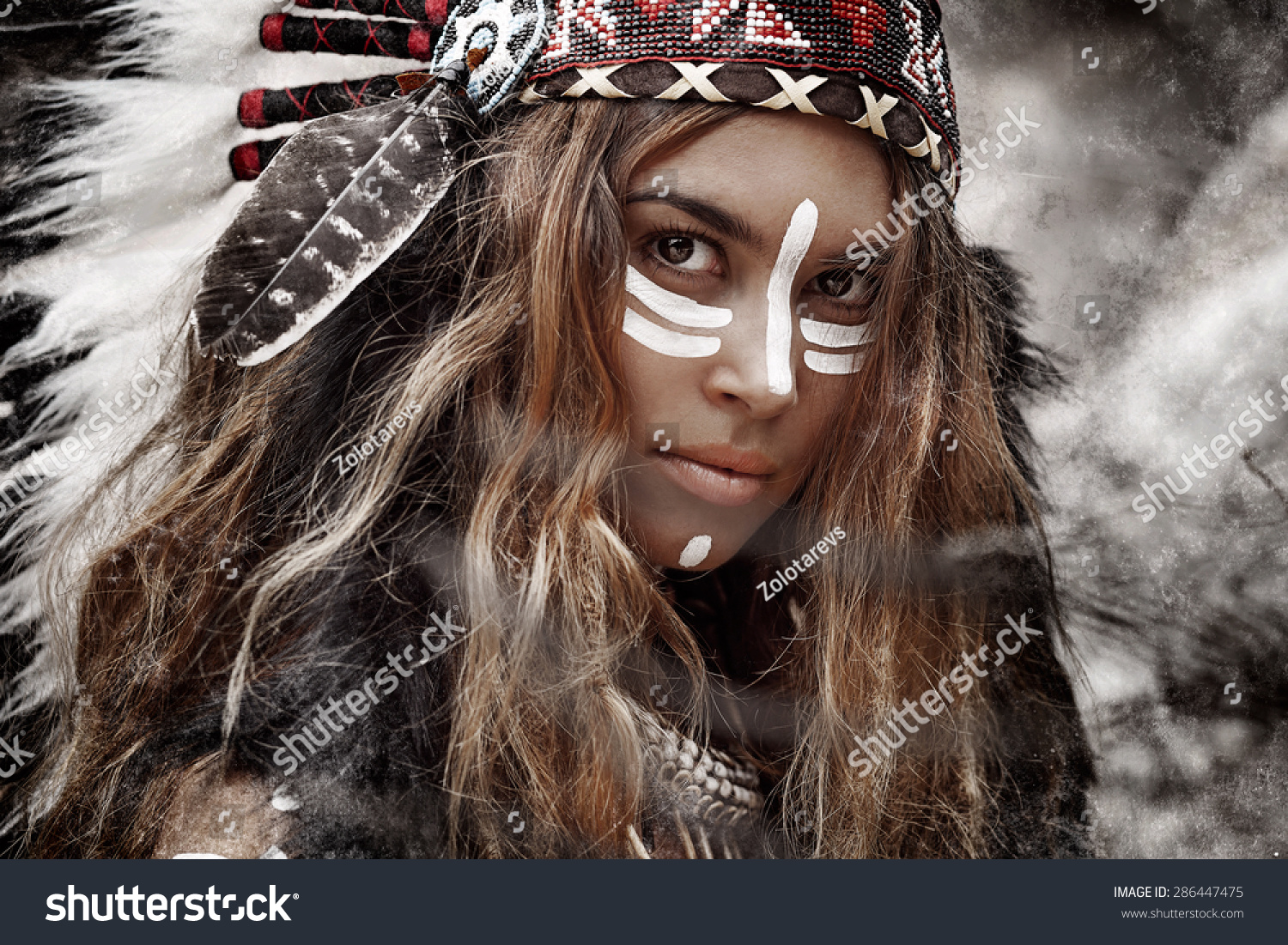 American Indian Woman Stock Photo 286447475 - Shutterstock
