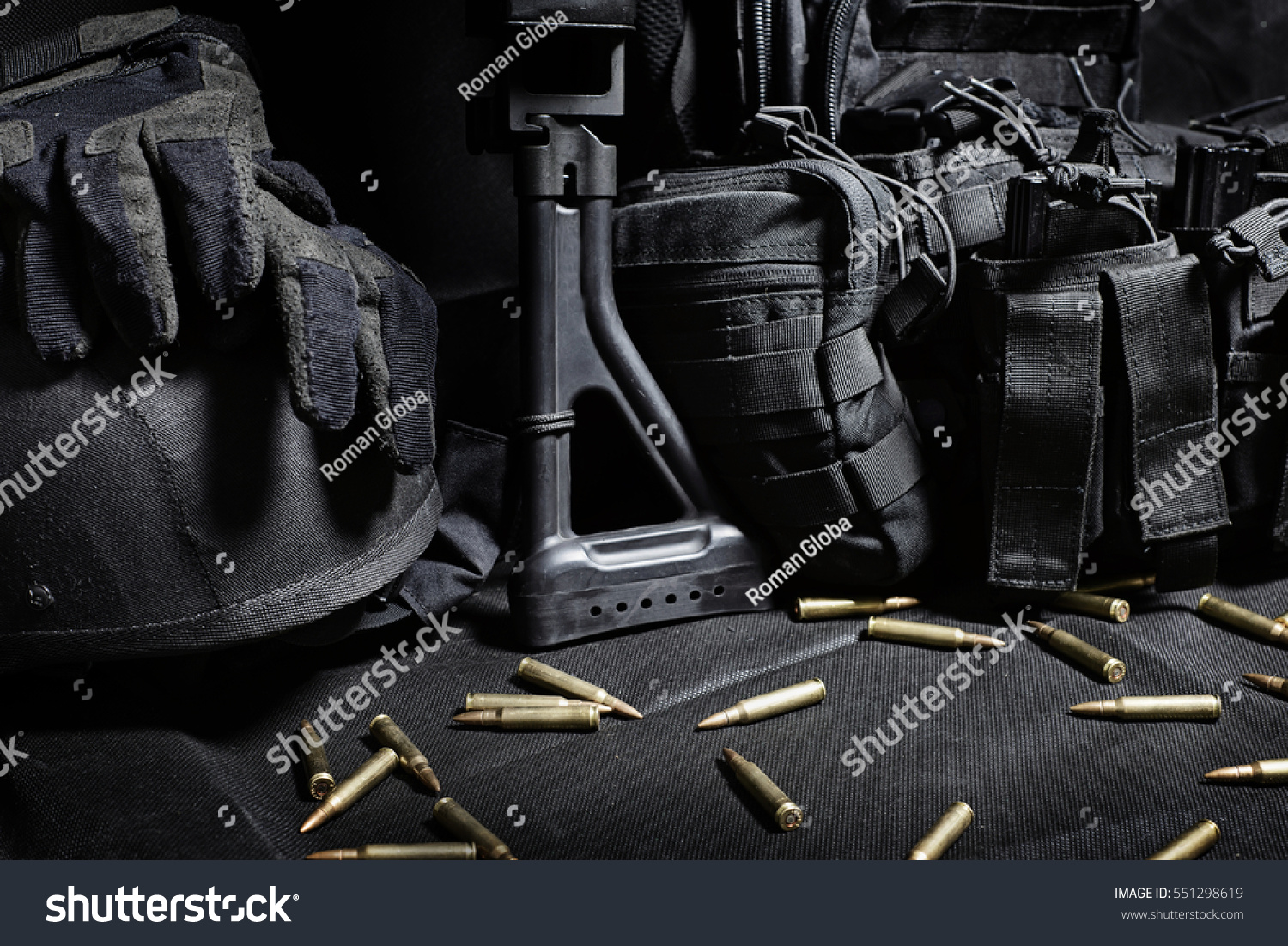 Ammo Machine Gun Ammunitions Stock Photo (Edit Now) 551298619