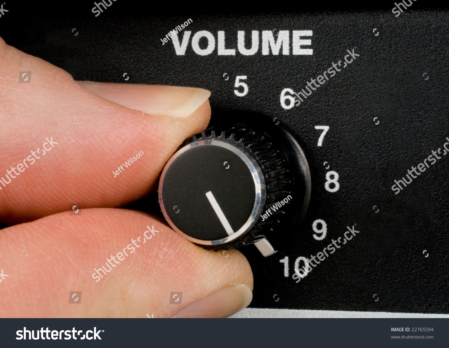 Amplifier Volume Knob Turned To Ten Stock Photo 22765594 : Shutterstock