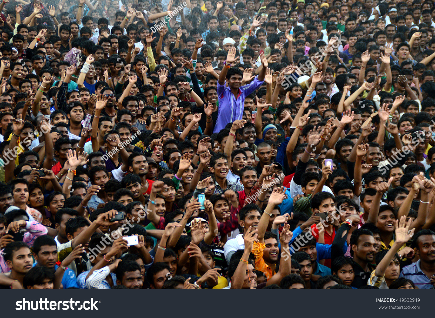 Amravati Maharashtra India August 24 Crowd Stock Photo 449532949 ...