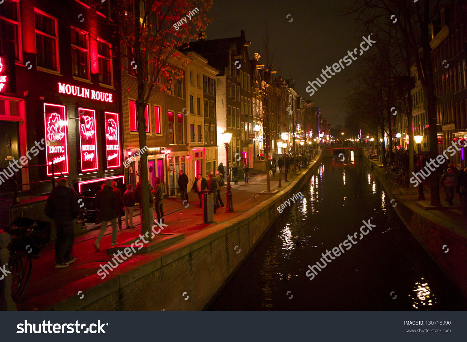 Amsterdam Dec 3 Red Light District Stock Photo (Edit Now) 130718990