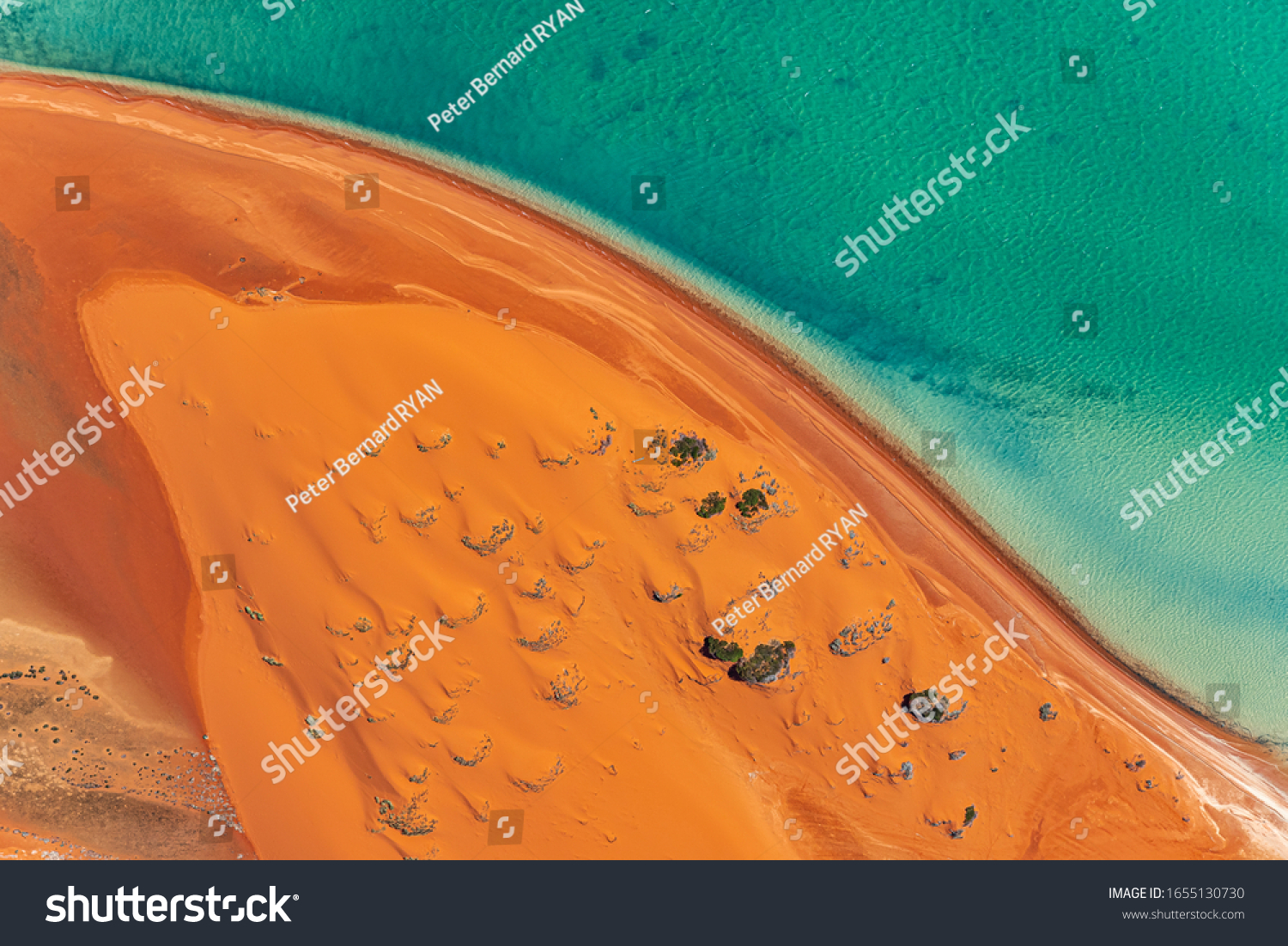 Aerial View Sand Dunes Beach Shark Stock Foto Rediger Nu