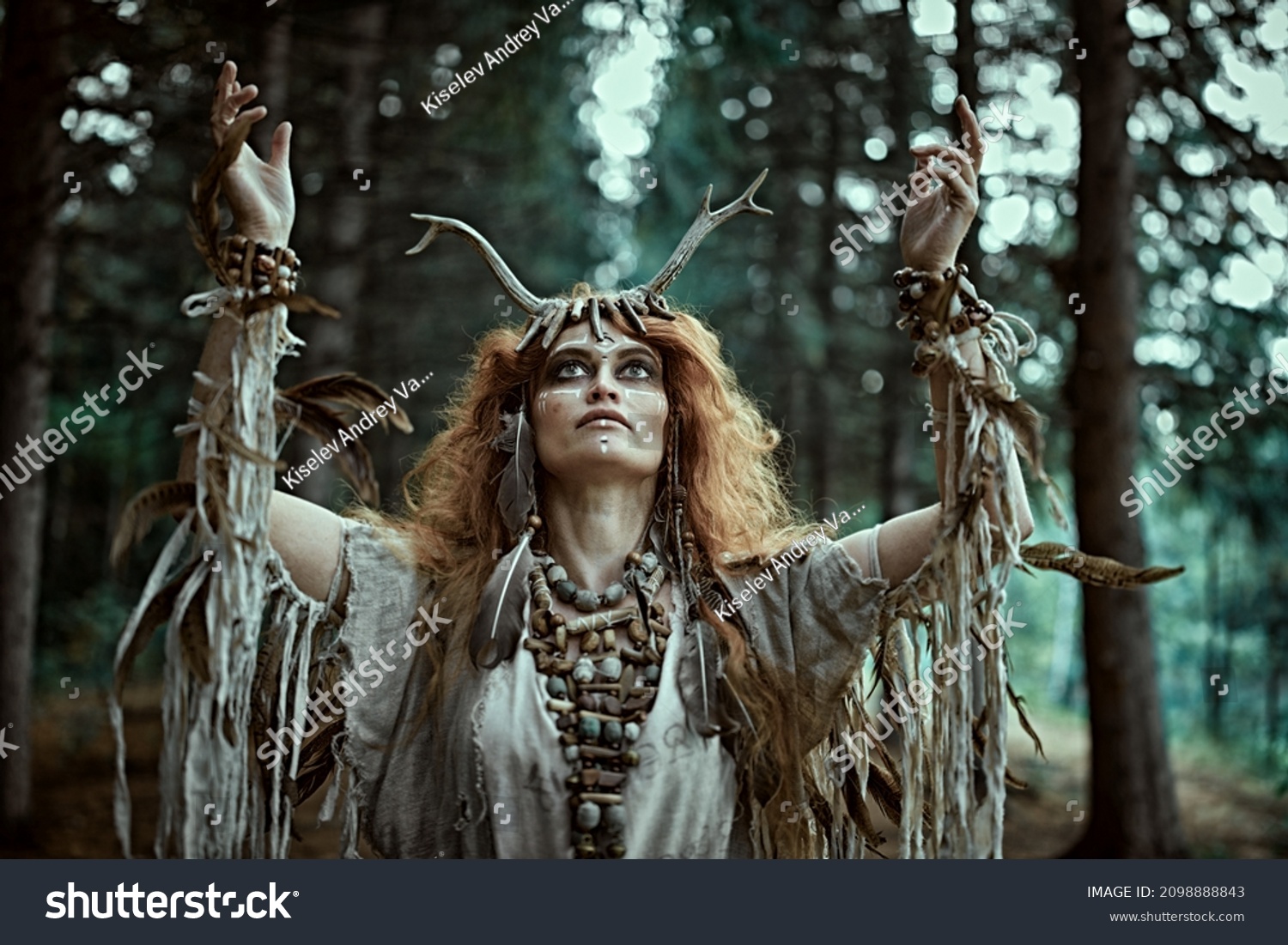 Ancient Shaman Woman Ritual Garment Performs Stock Photo Shutterstock