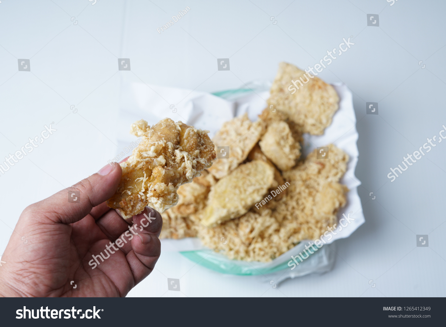 Iconic Traditional Street Food Gorengan Indonesia Stock Photo