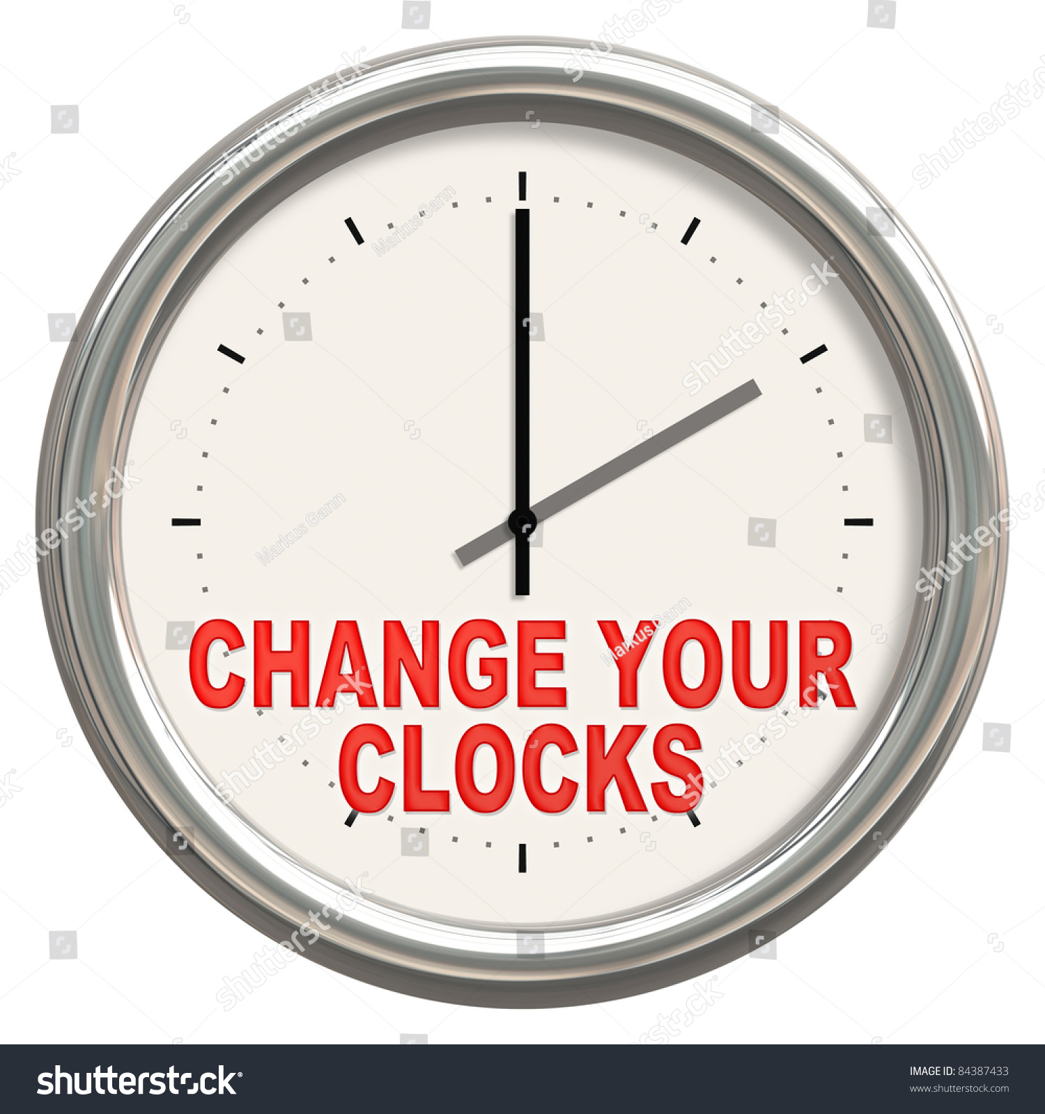 maagpijn voertuig heldin Image Nice Clock Change Your Clocks Stock Illustration 84387433