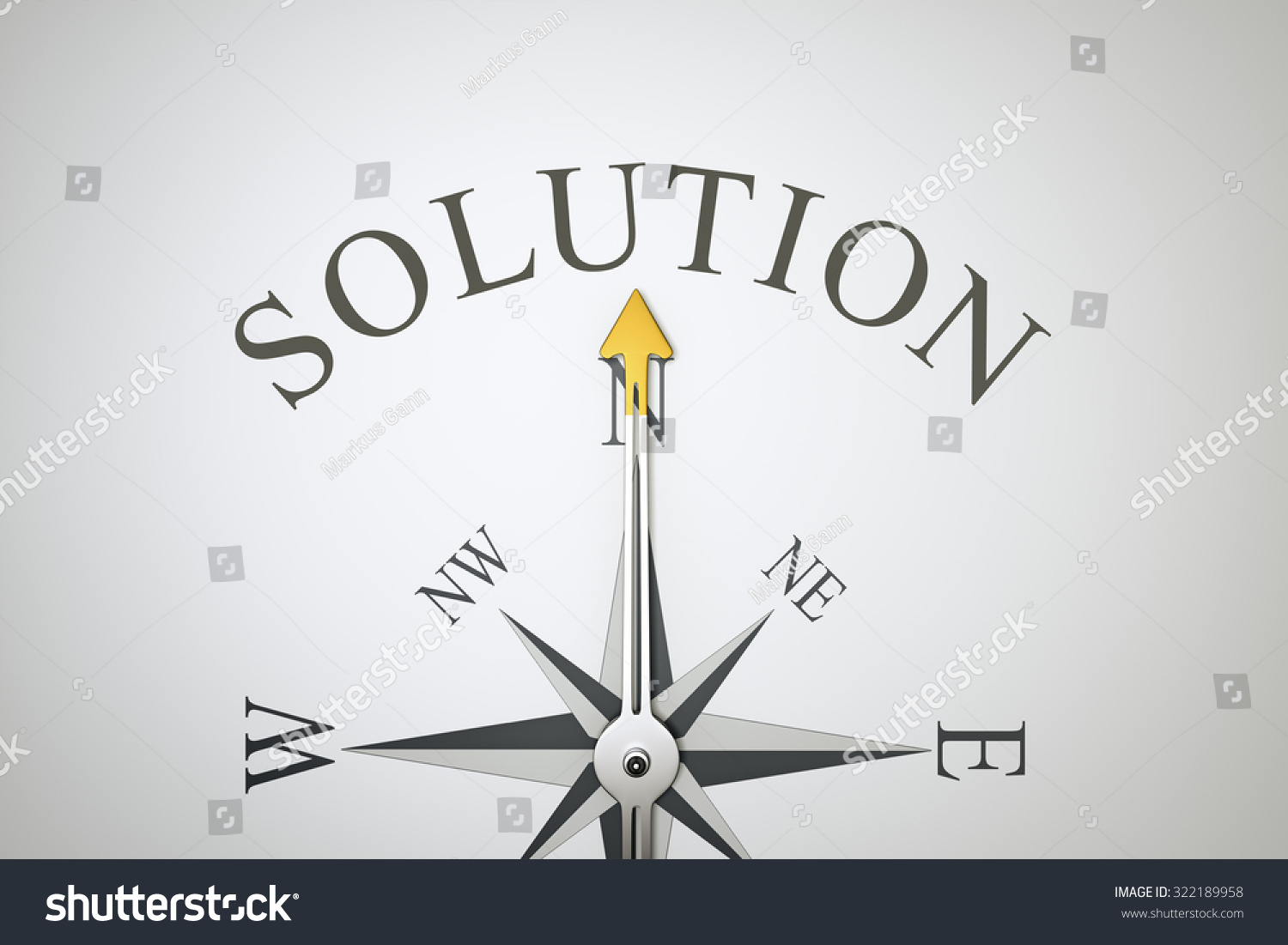 Image Nice Compass Word Solution Stock Illustration 322189958