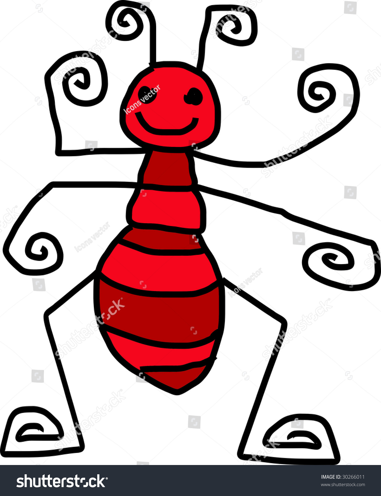 Image Illustrationof Ant Cartoon Stock Illustration 30266011 - Shutterstock