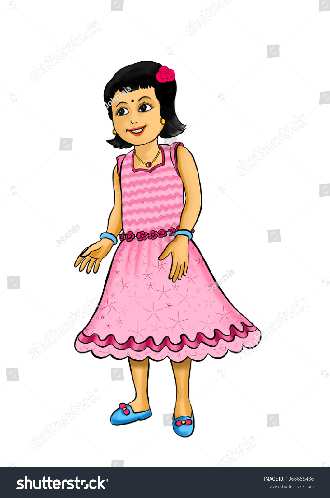 girl wearing frock