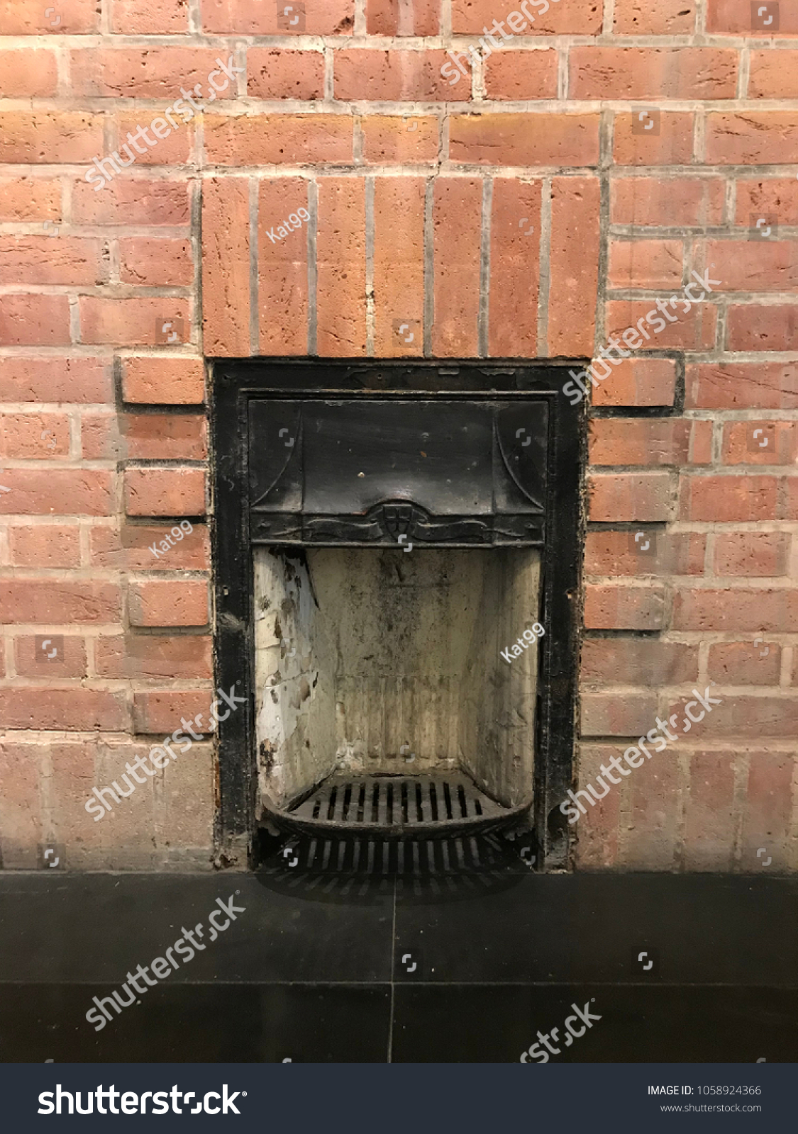 Old Style Fireplace House Royalty Free Stock Image