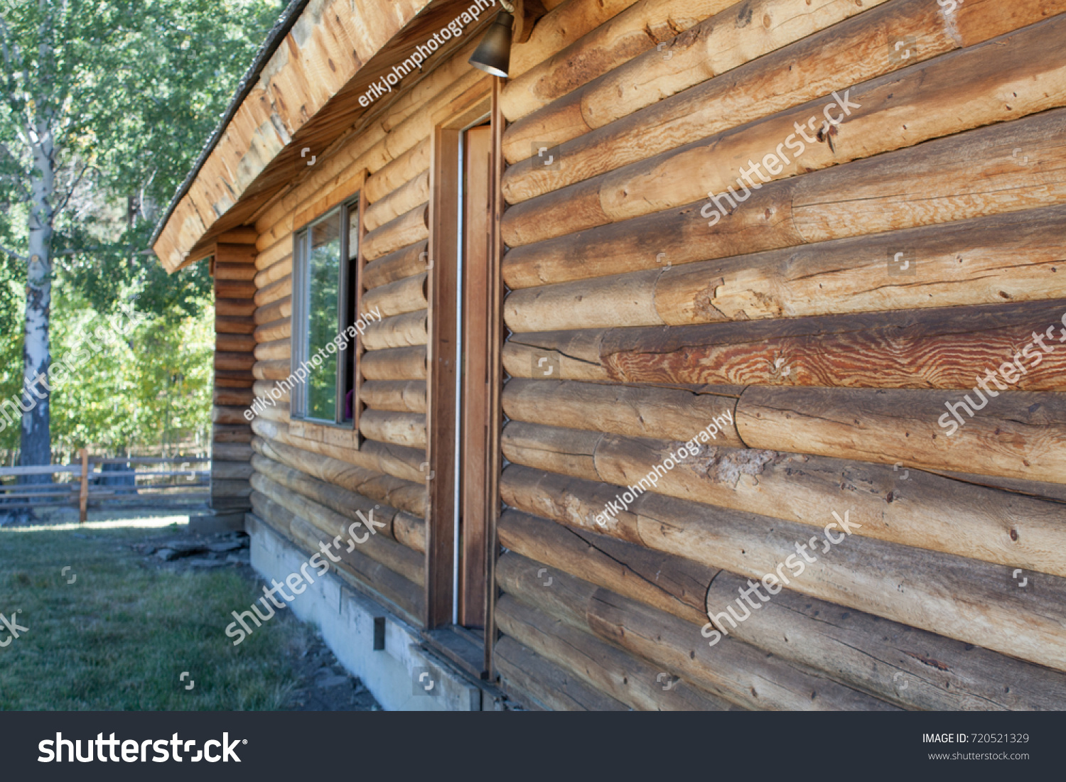 Old Style Log Cabin Stock Photo Edit Now 720521329