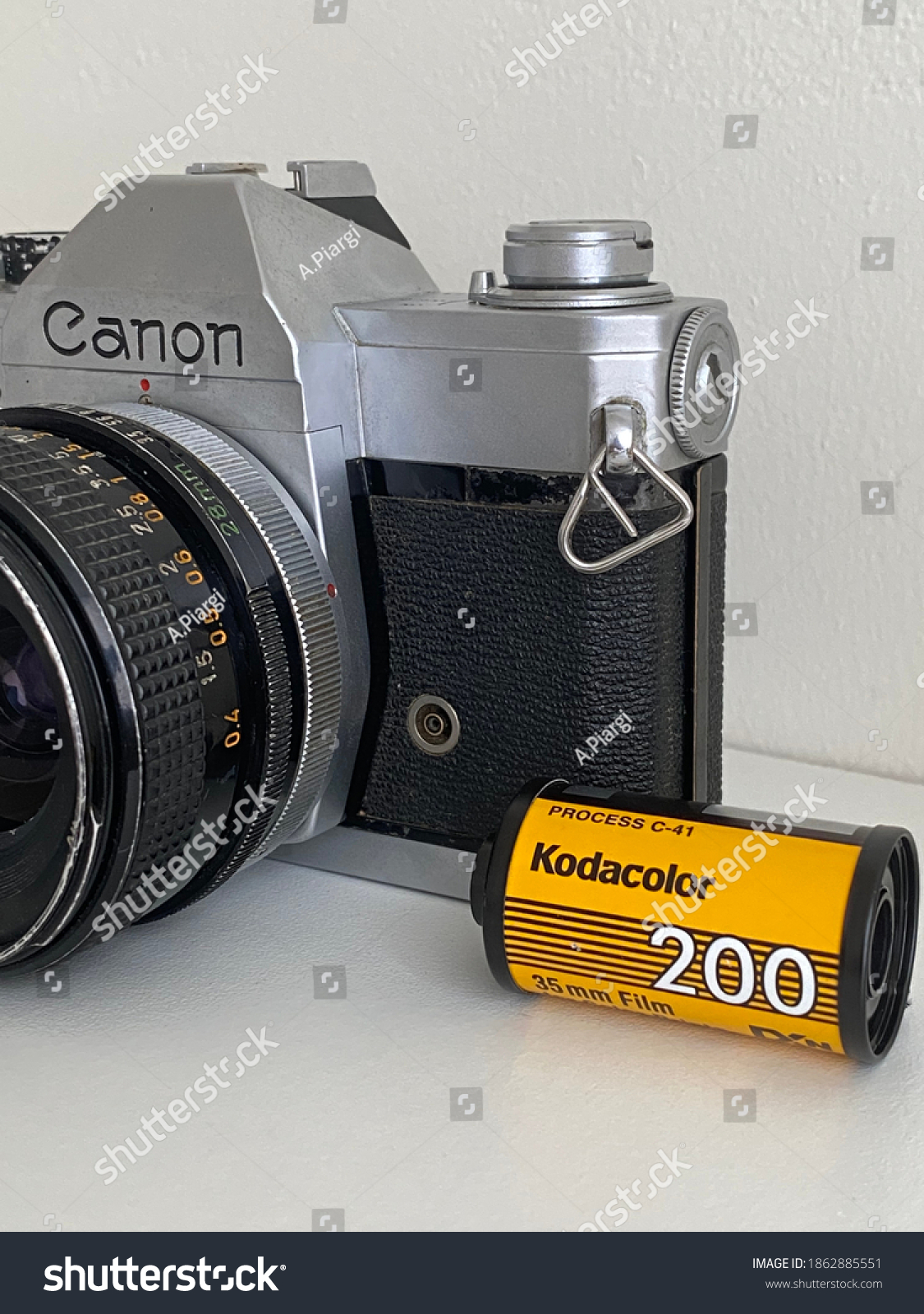 Analogue Camera Canon Ftb Ql Kodak Stock Photo 1862885551 