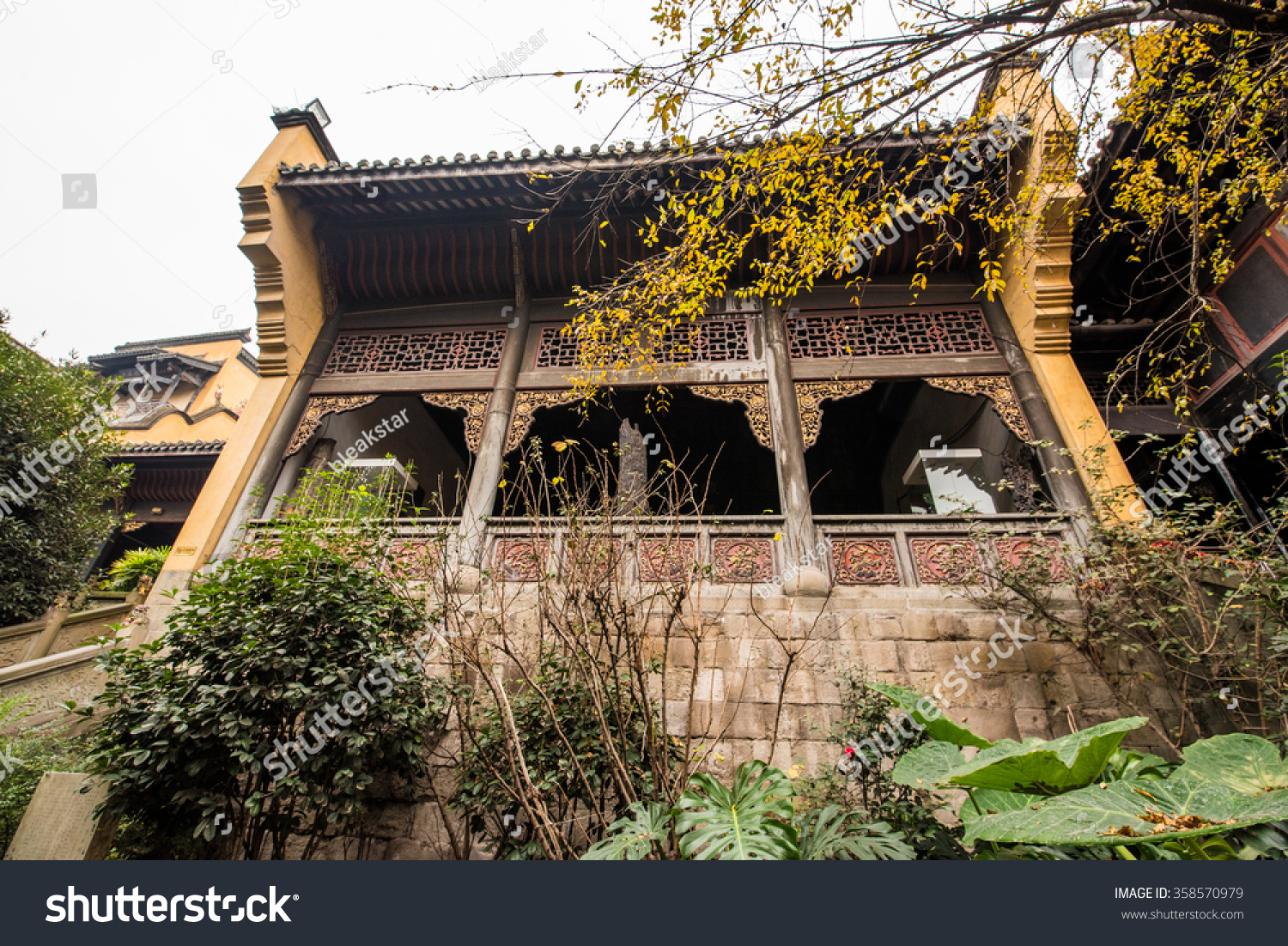 Ancient Architectural Building Huguang Guild Hall Stock Photo 358570979 