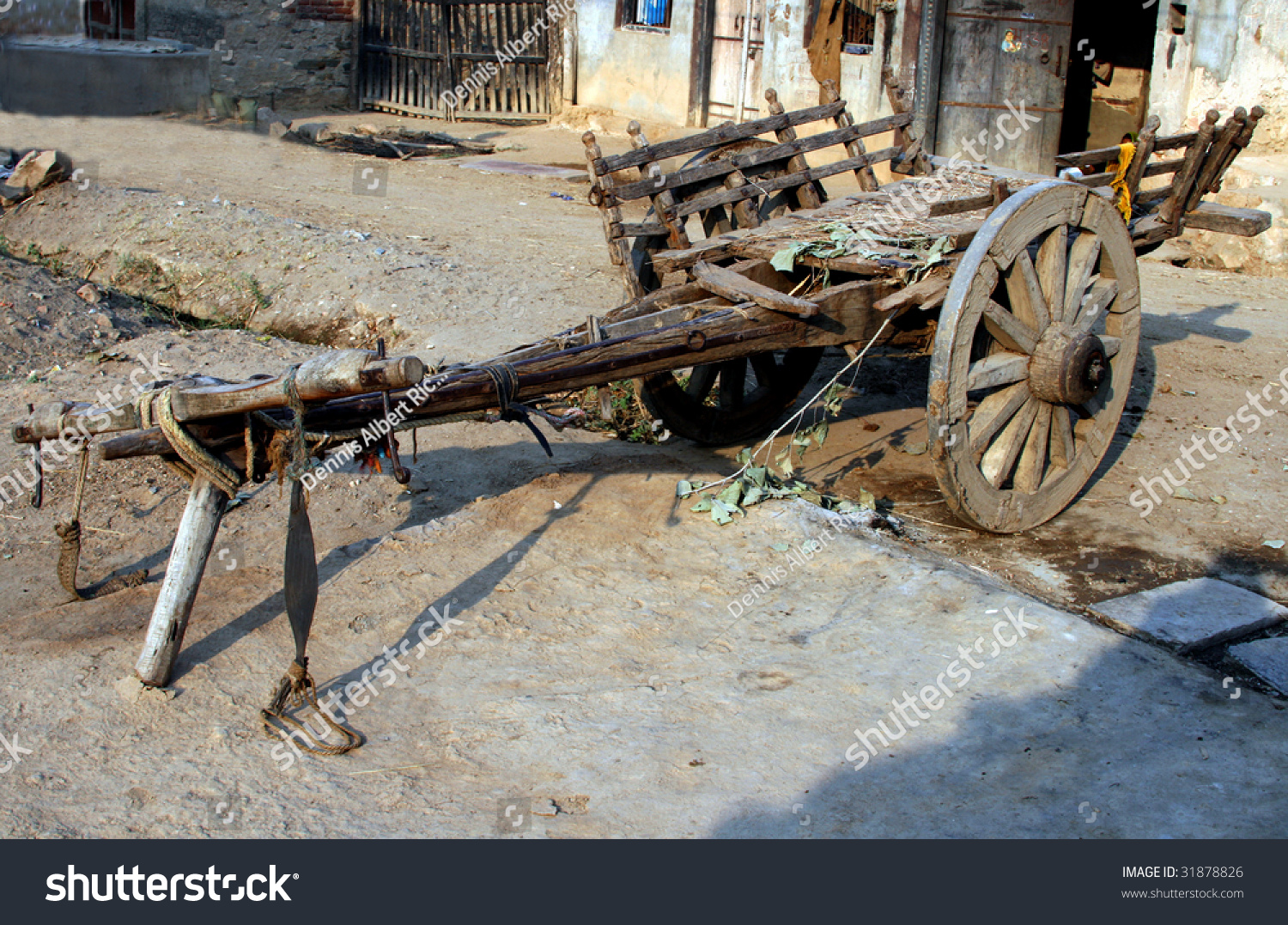 Ancient Bullock Cart, India Stock Photo 31878826 : Shutterstock