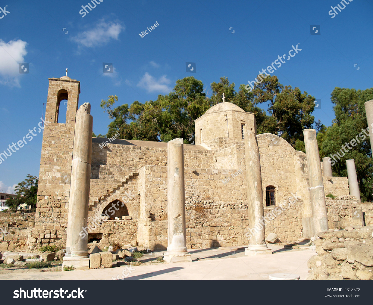 Ancient Chapel At Paphos Town In Cyprus Stock Photo 2318378 : Shutterstock