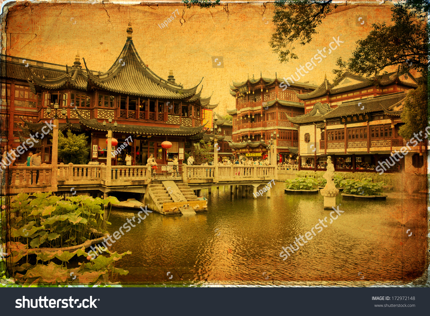 Ancient Chinese Yu Yuan Garden Shanghai Stock Photo Edit Now