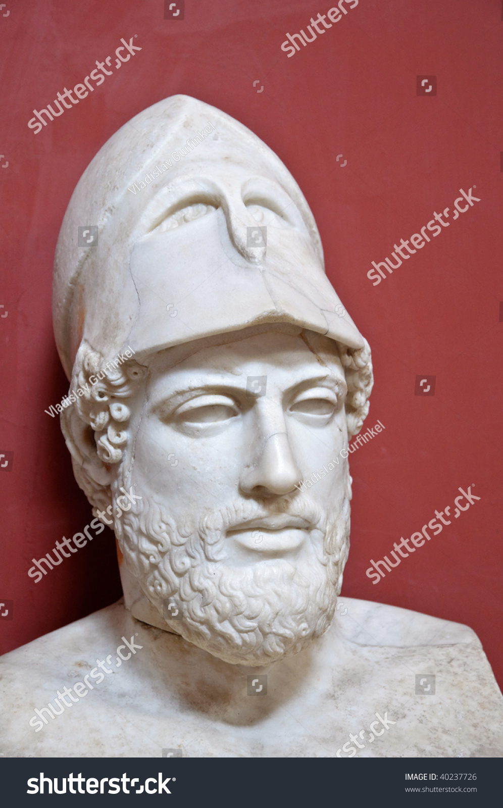 Ancient Greek Statesman Pericles - Marble Portrait Bust In Vatican ...