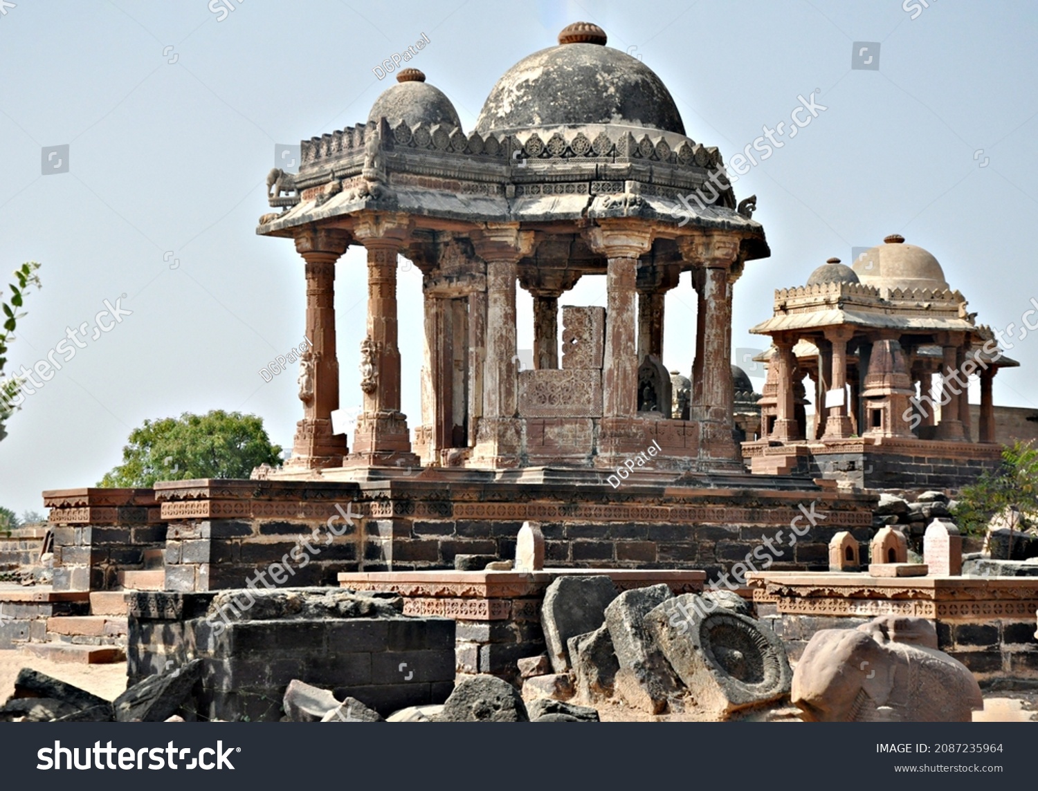 Ancient Indian Architecture Historical Place Structure Stock Photo ...