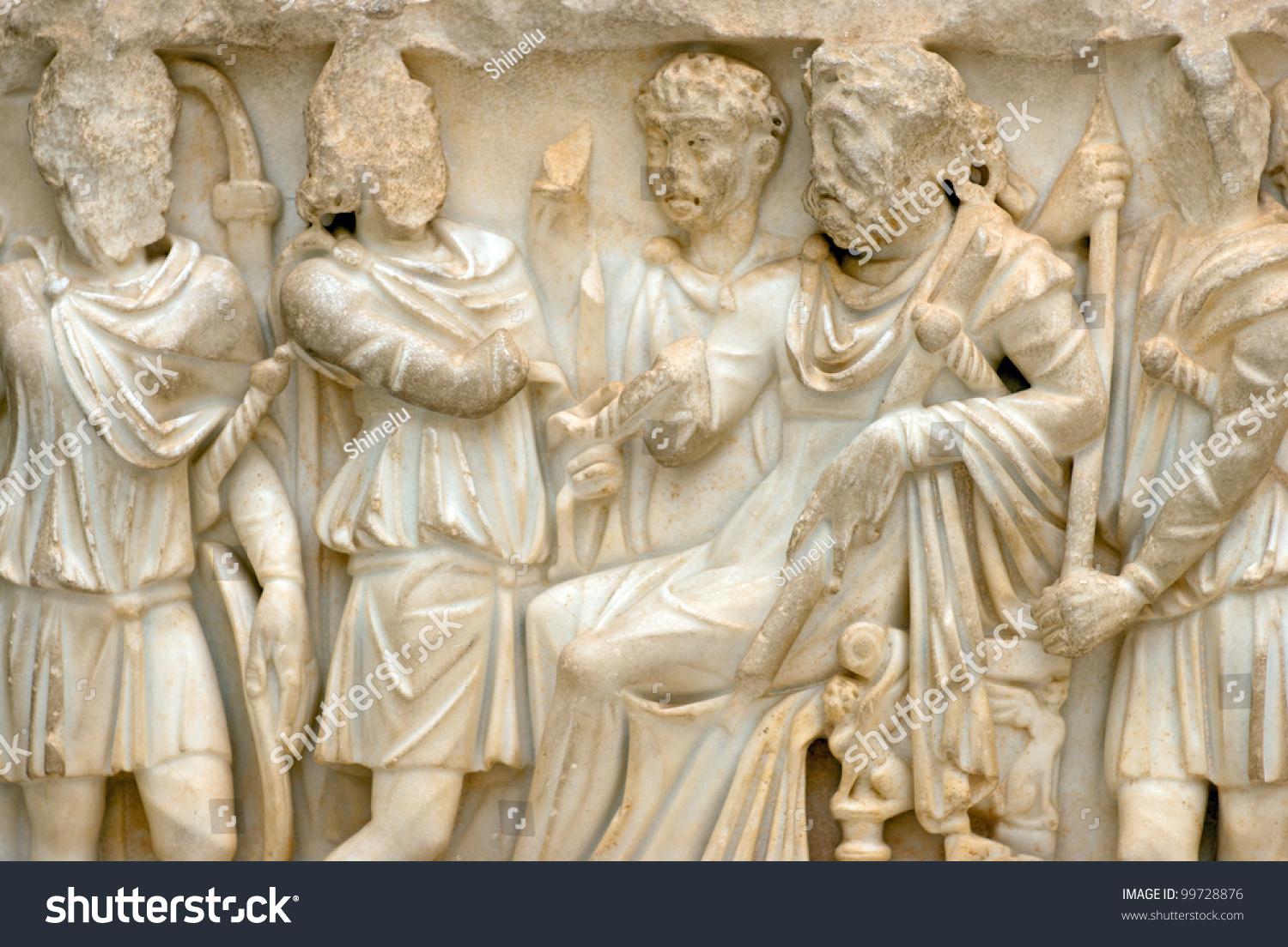 Ancient Roman Bas-Relief Stock Photo 99728876 : Shutterstock