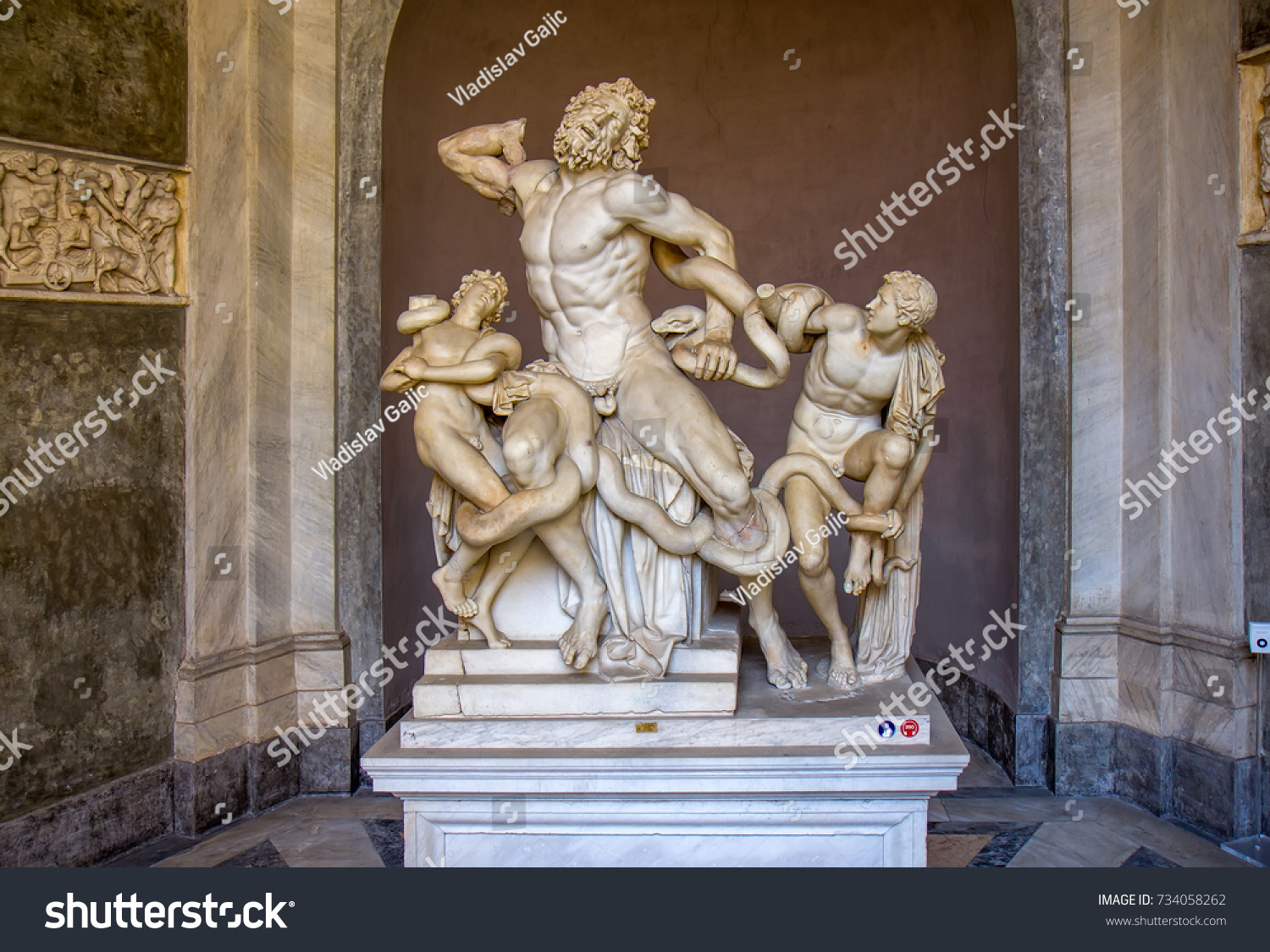 Ancient Statue Laocoon His Sons Vatican Stock Photo (Edit Now) 734058262