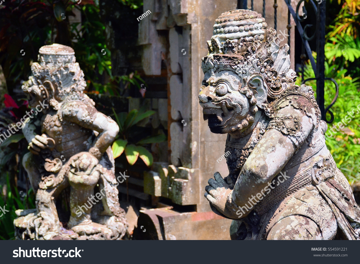 Ancient Stone Sculpture Barong Ubud Bali Stock Photo Edit Now 554591221