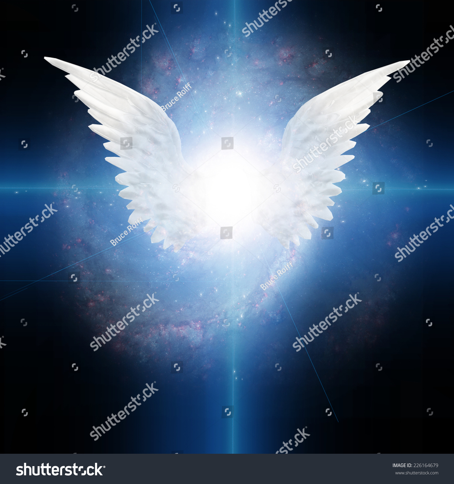 Angel Winged Elements This Image Furnished Stock Illustration 226164679 ...