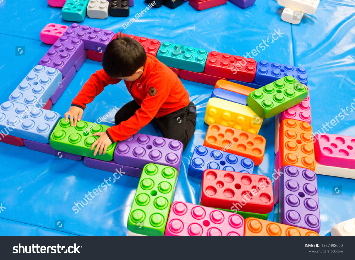 giant plastic blocks