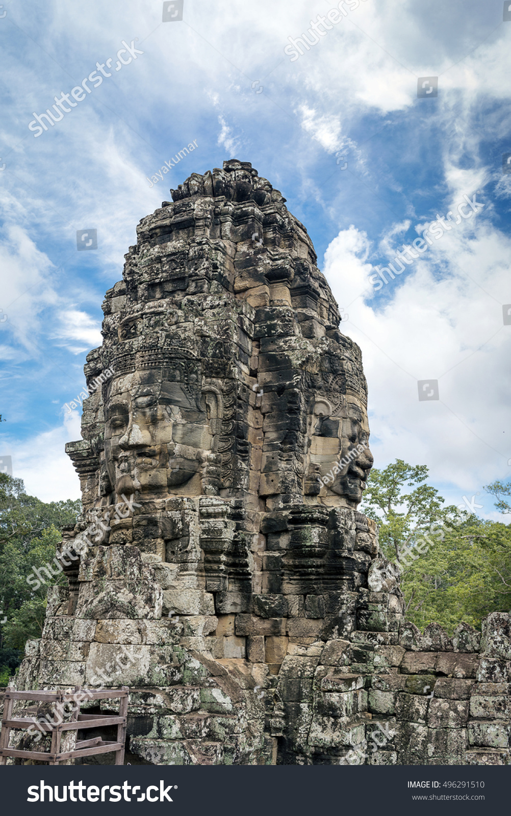 Angkor Thom Bayon Temple Angkor Wat Stock Photo Edit Now