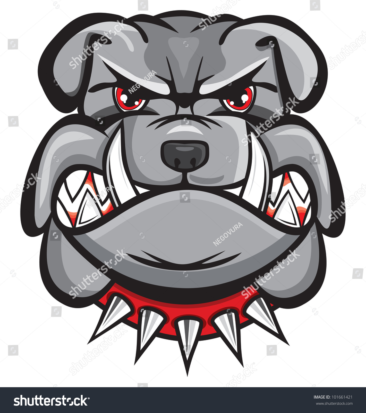 Angry Bulldog Head Stock Illustration 101661421 Shutterstock