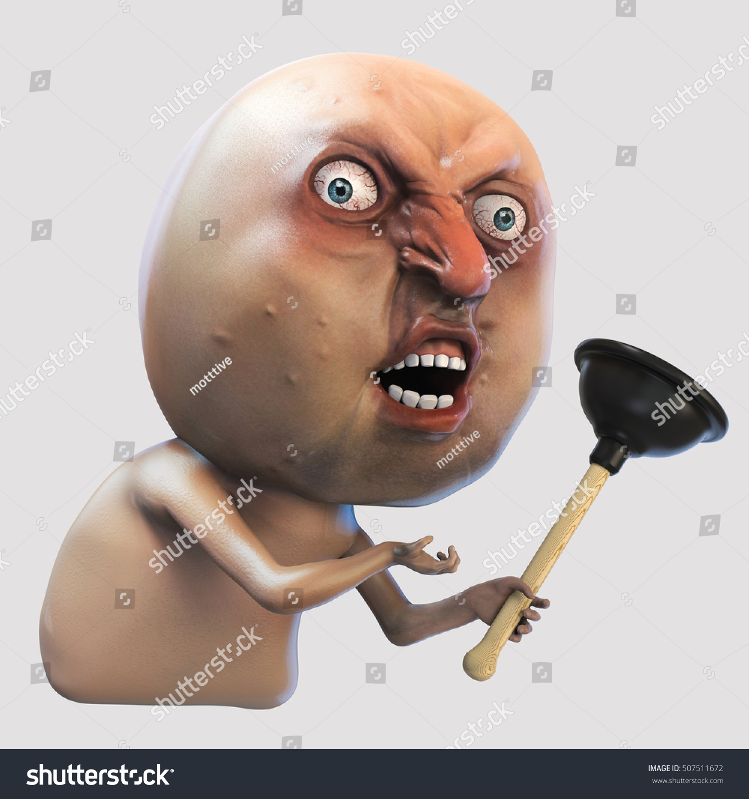 Angry Man Pump Rage Face Meme Stock Illustration 507511672