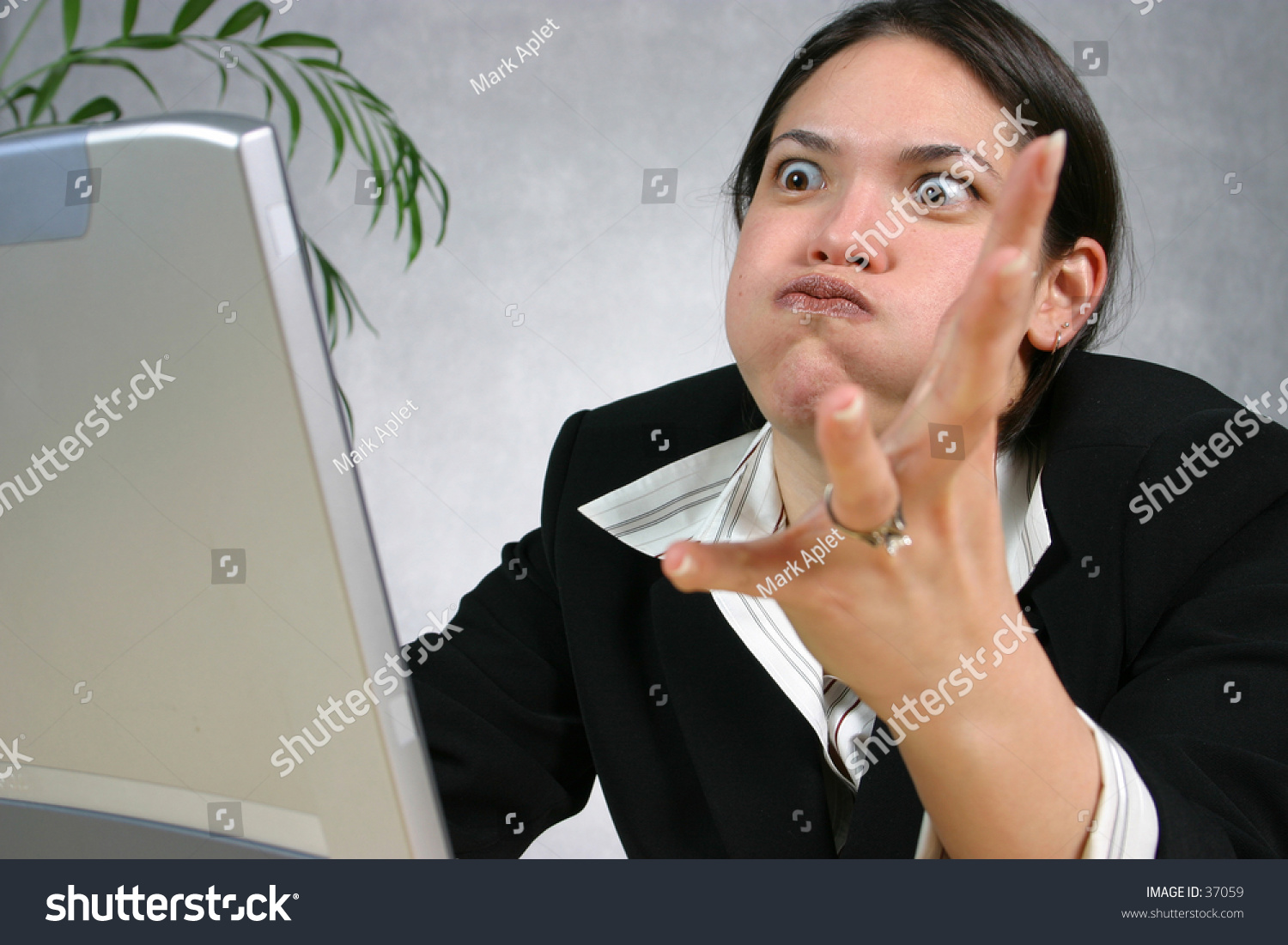 Angry With Computer Stock Photo 37059 : Shutterstock