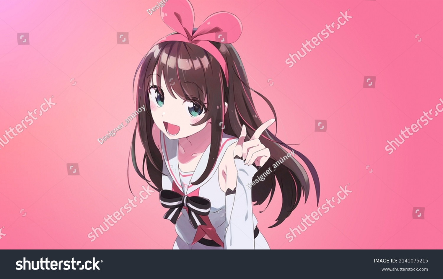 Anime Girl 3d Fantasy Digital Art Stock Illustration 2141075215 Anime Girl 3d Fantasy Digital Art Stock Illustration 2141075215