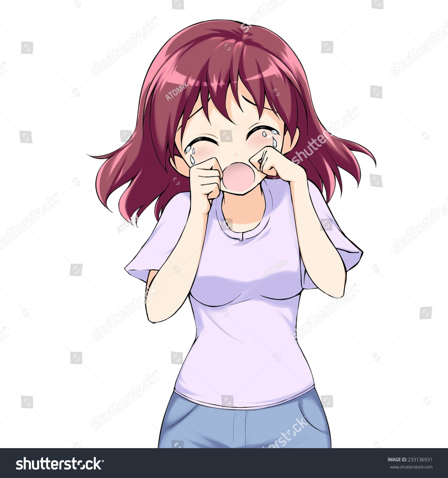 Anime Girl Screaming