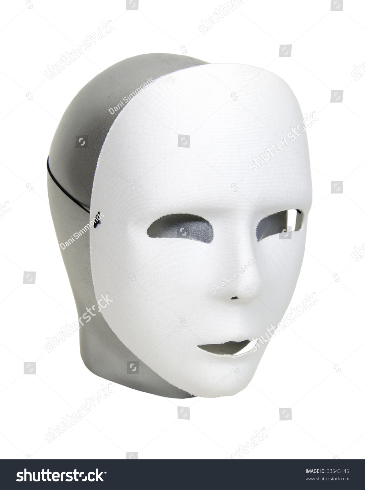 Anonymous Shown By A Silver Head Wearing A Plain White Mask - Path ...