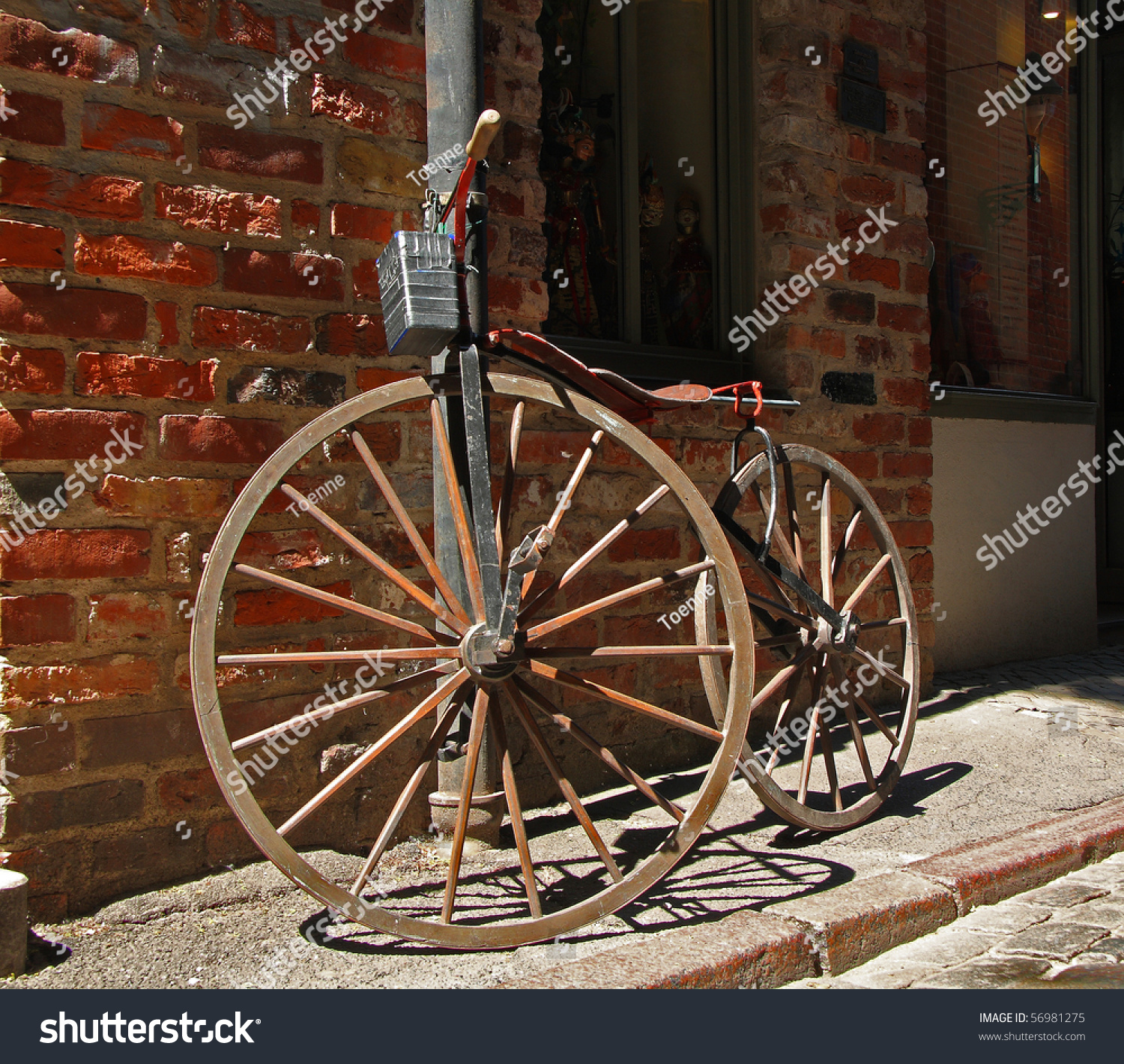 wooden wheel bike