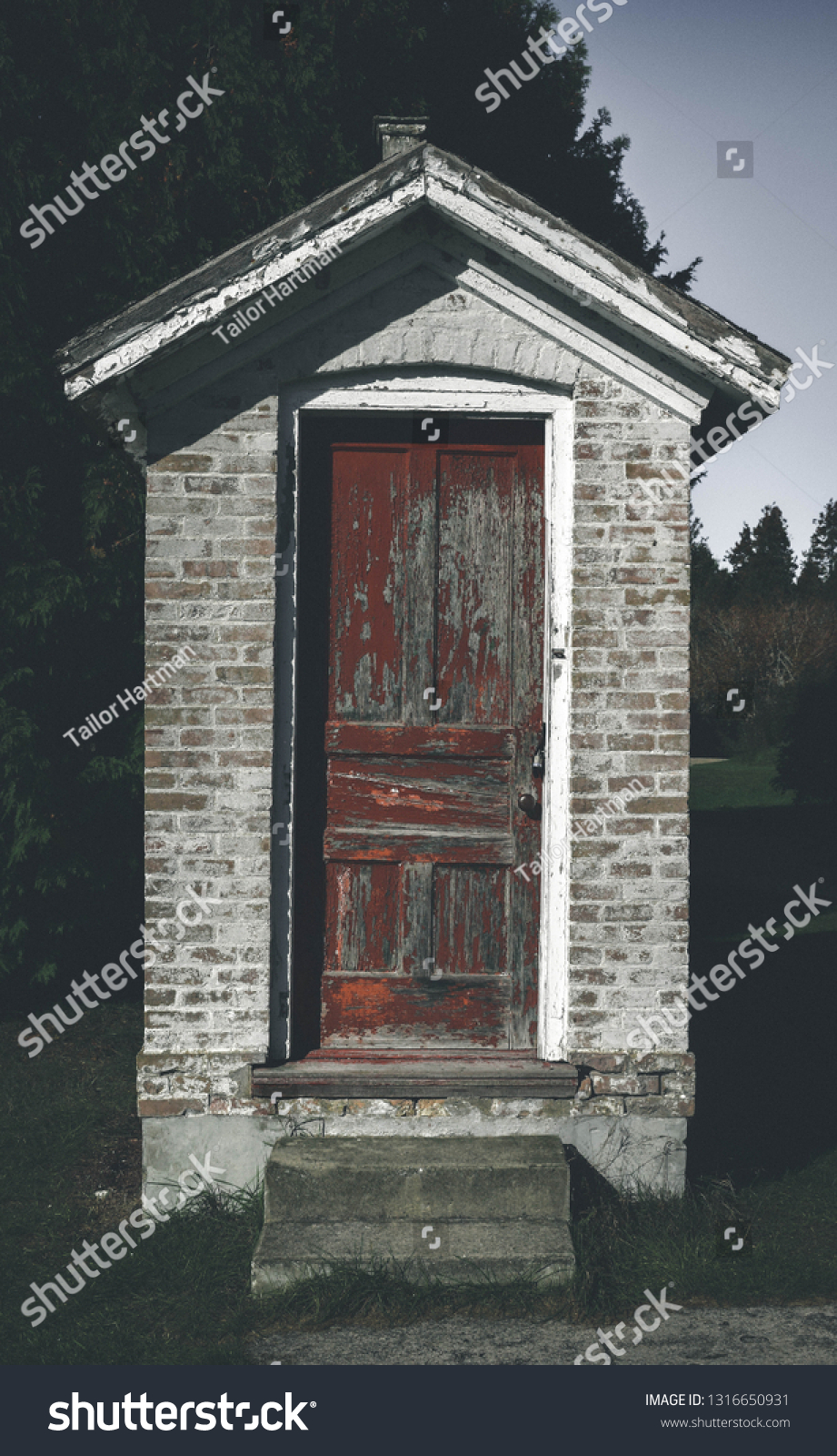 Antique Door Outhouse Stock Photo Edit Now 1316650931