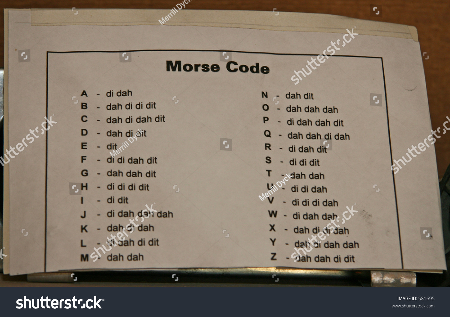 Morse Cheat Sheet