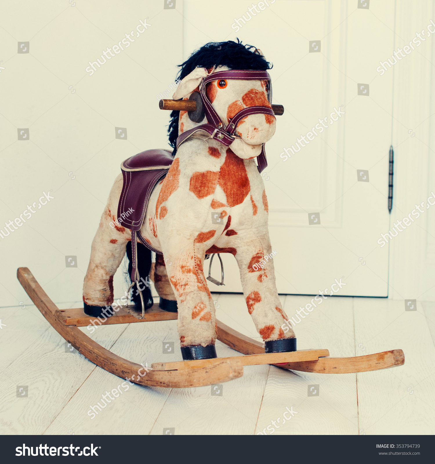 padded rocking horse