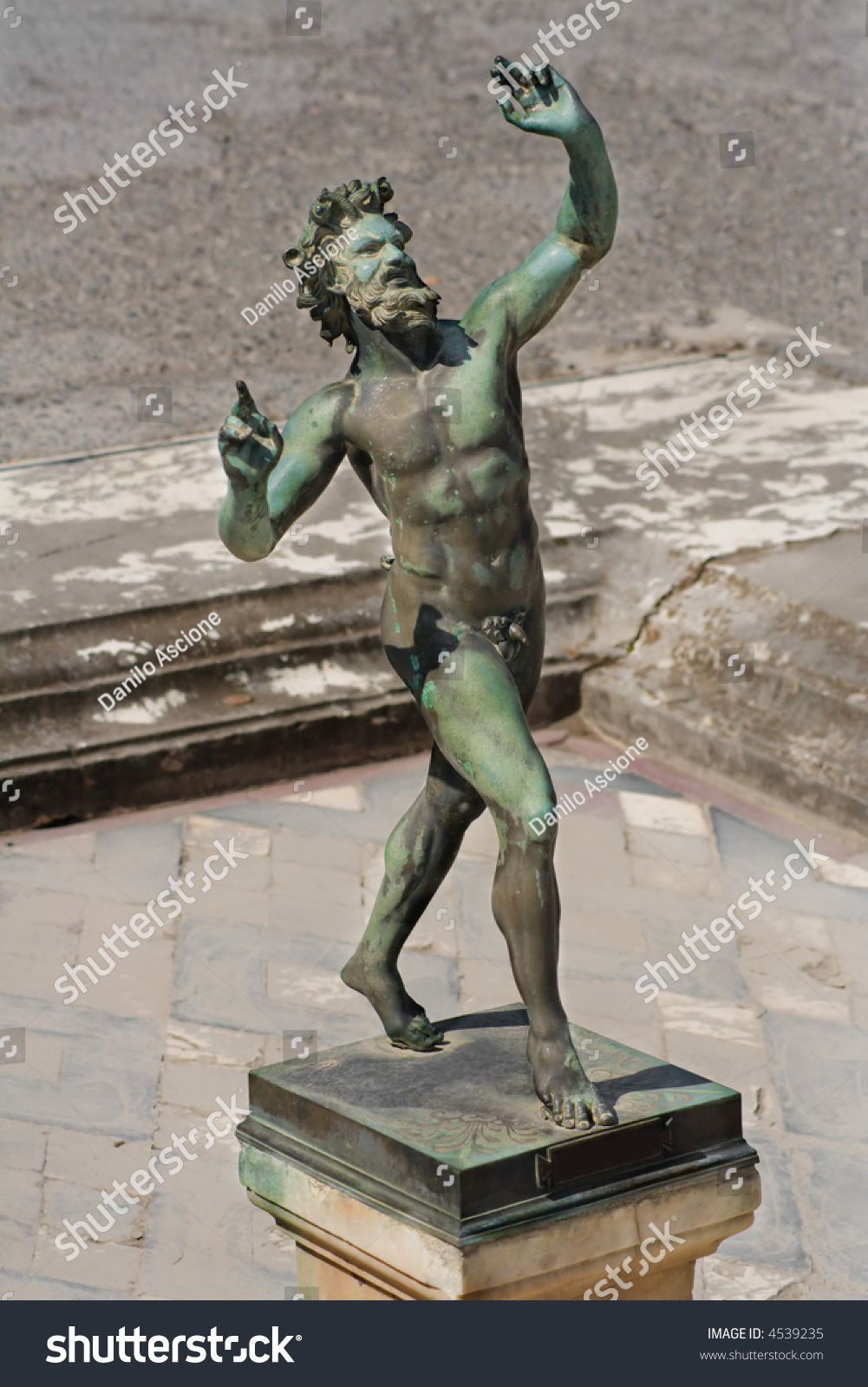 Antique Statue Satyr Pompeii Italy Stock Photo 4539235 | Shutterstock