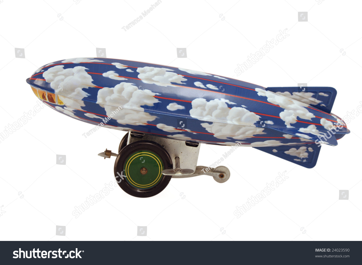 Download Antique Tin Toy Zeppelin Blimp Side Stock Photo Edit Now 24023590