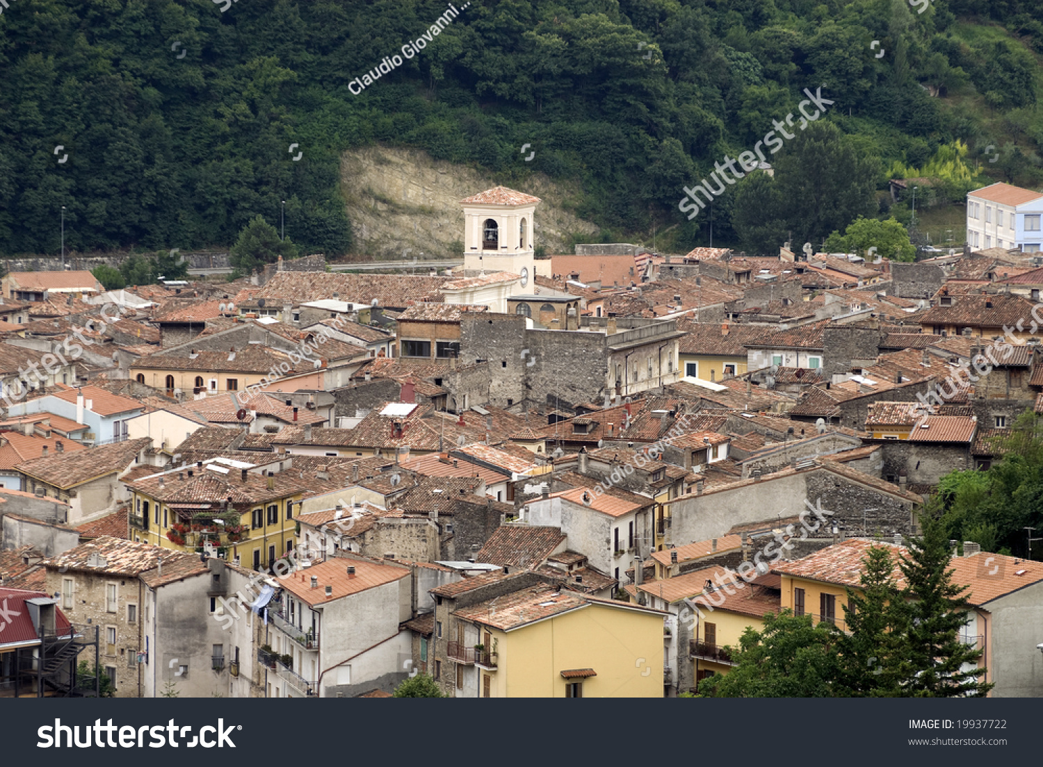 Antrodoco (Rieti, Lazio, Italy) - Panoramic View Of The Town Stock ...