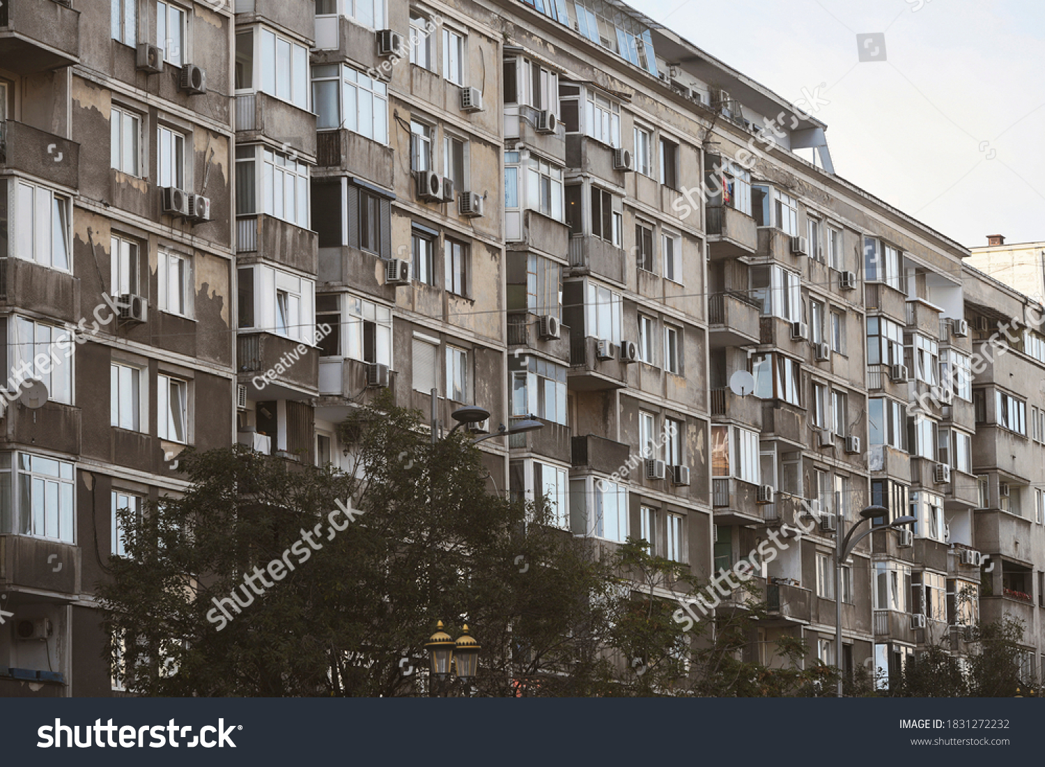 1 082 Apartment Buildings Bucharest Images Stock Photos Vectors   Stock Photo Apartment Buildings In Bucharest Romania 1831272232 