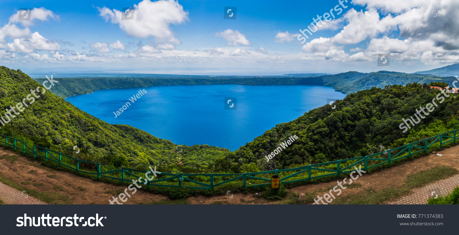 Apoyo Lagoon Captured Panorama Seen Mirador Stock Photo Edit Now 771374383