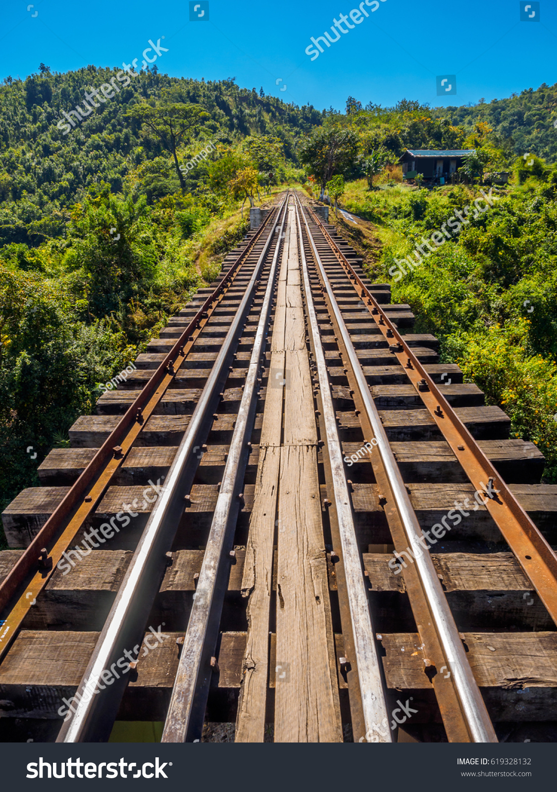 Apr Railway Wooden Railroad Ties On Stock Photo Edit Now