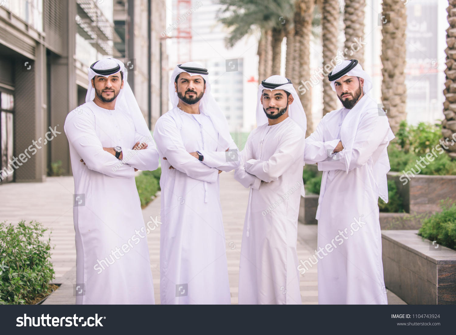 Arabian Men Meeting Talking About Business Stock Photo 1104743924 ...