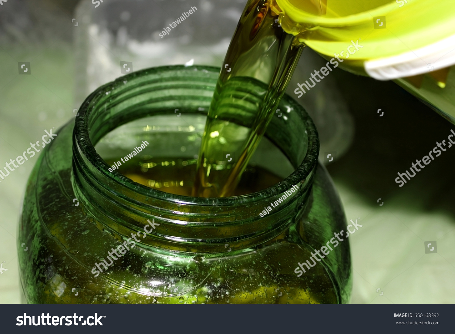 Arabic Food Putting Olive Oil On Stock Photo Edit Now 650168392