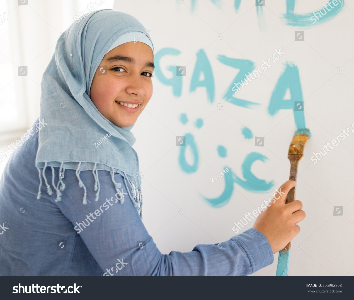  Soft Green Classic  Template Design Featuring Arabic Muslim Girl