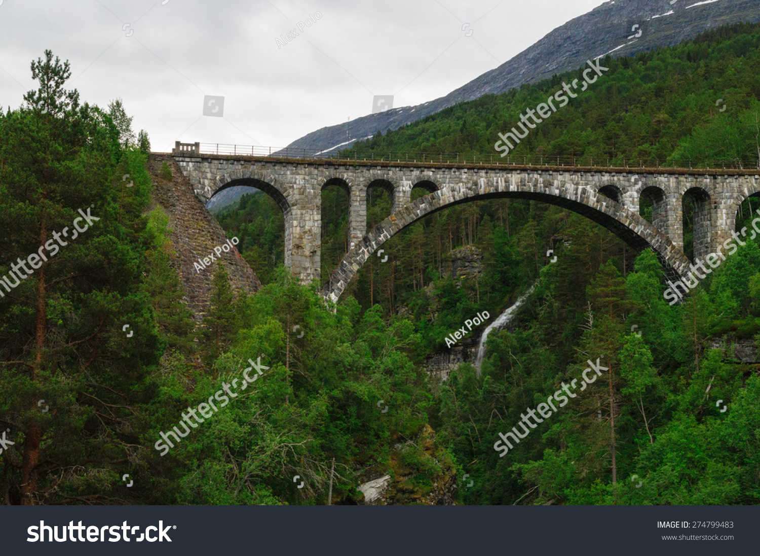 Arch Stone Bridge Kylling Over Rauma Stock Photo Edit Now