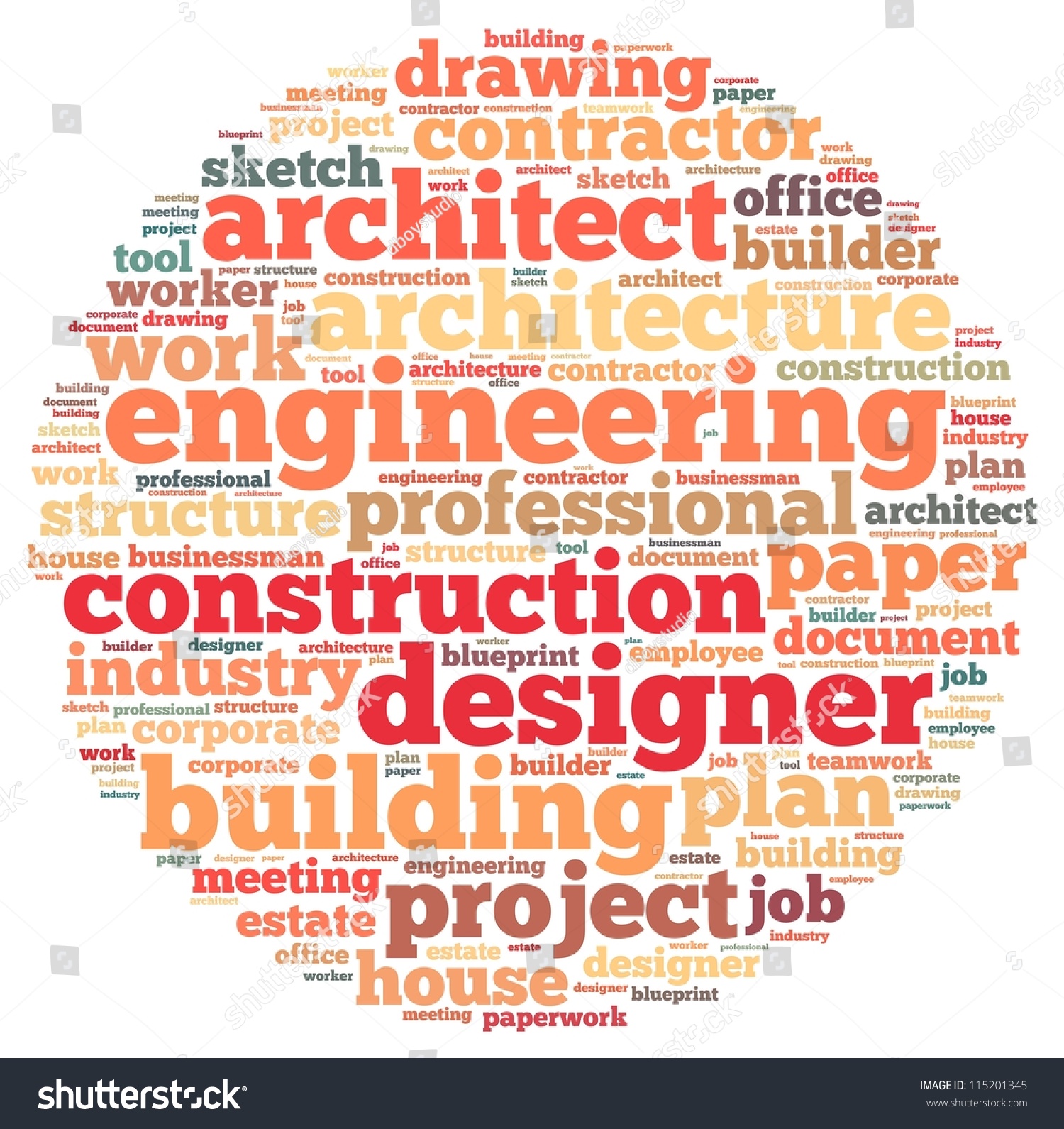 Architect Info-Text Graphics And Arrangement Concept On White ...