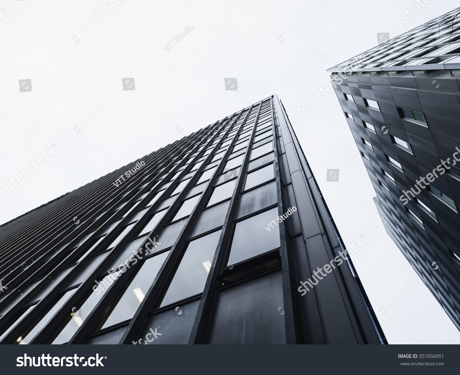 Architecture Detail Modern Glass Facade Building Stock Photo 351056951 ...