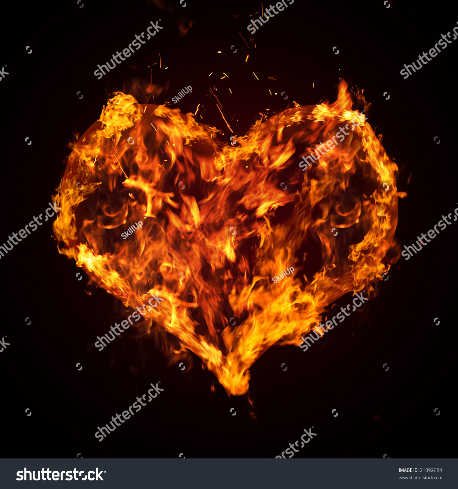 ardent-heart-stock-illustration-21892084